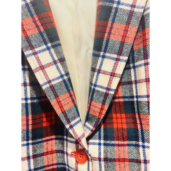 Pendleton Jacket Womens M Authentic Maclennan Scottish Tartan Plaid Wool Blazer - Picture 15 of 16